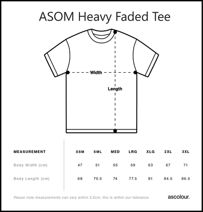 ASOM Heavy Faded Tee