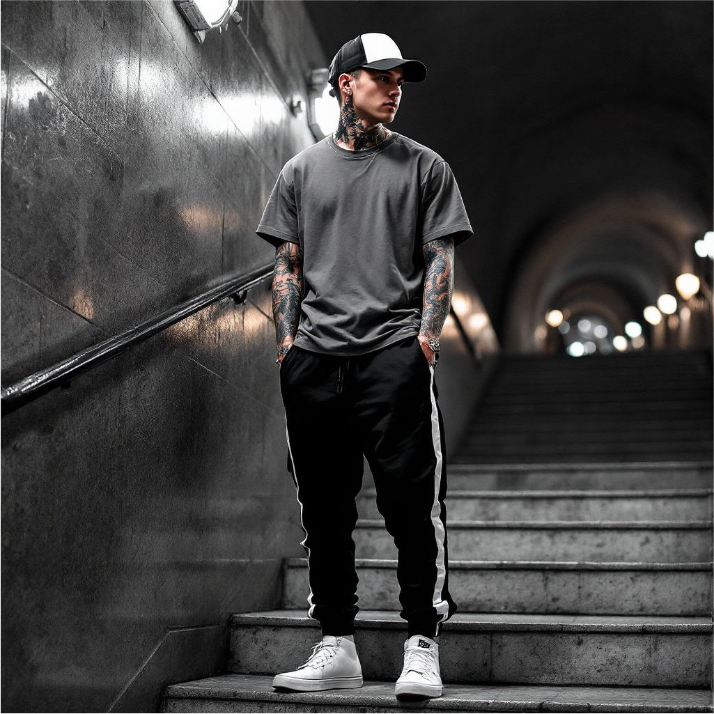 Black & White ASOM Trucker Cap